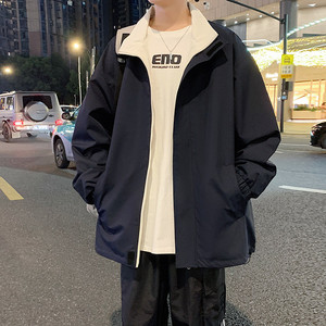 春秋复古工装夹克男宽松休闲双面穿外套潮牌冲锋衣A321-J7908-P68图片