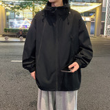 连帽冲锋衣春秋新款宽松户外防风防水登山夹克外套A321-J7830-P70，男装夹克，电商A321