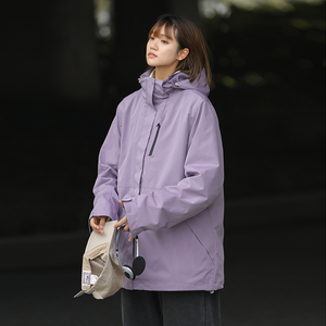 秋冬户外冲锋衣三合一可拆卸外套夹克A321-MY963514-P120图片