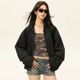 春秋复古纯色防水休闲外套男女宽松夹克A321-J9958-P85，男装夹克，电商A321