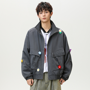 男女春秋工装休闲夹克宽松外套A321-J9976-P85图片