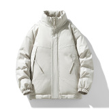 冬季纯色百搭保暖棉衣加厚立领休闲棉服A321-MY8808-P85，男装棉衣，电商A321