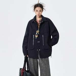 春秋工装男女翻领潮牌潮流夹克外套A321-J7964-P75,男装夹克,电商A321
