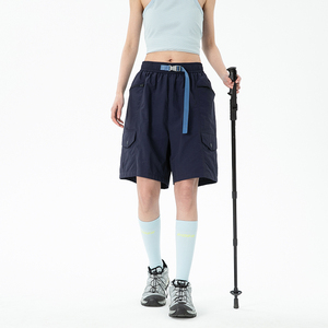 夏季男女百搭工装裤户外潮牌机能休闲短裤A321-K2388-P42,小个子画报穿衣搭配图片
