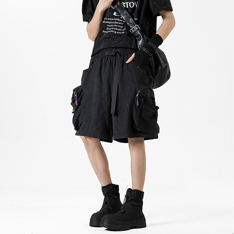 男女夏季户外运动工装短裤多口袋休闲百搭裤子A321-DK6002-P45，男装牛仔裤，电商A321