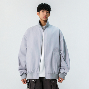 春秋新款棒球服美式立领宽松百搭夹克A321-J9972-P80图片