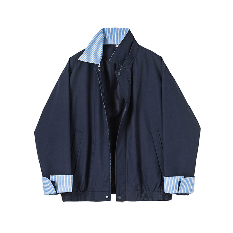 现货春秋美式领可拆卸外套潮牌棒球服冲锋衣夹克A321-J9963-P75,男装夹克,电商A321