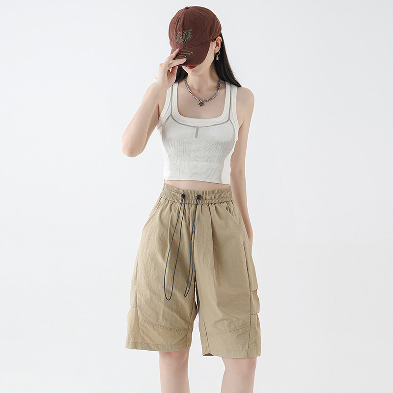 夏季速干短裤薄款透气褶皱伞兵裤宽松休闲五分裤子A321-K9255-P36,男装牛仔裤,电商A321