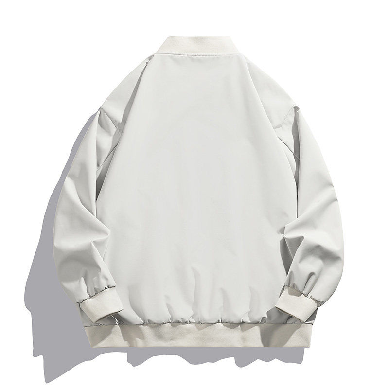 美式复古棒球服外套男纯色潮牌宽松休闲飞行夹克A321-J7803-P55,男装夹克,电商A321
