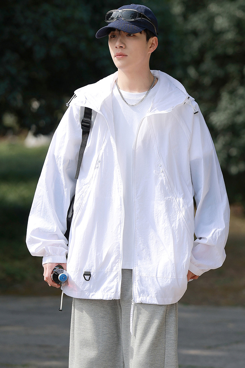 连帽外套男女防晒服宽松休闲百搭上衣A321-FS7732-P55,男装防晒衣,电商A321