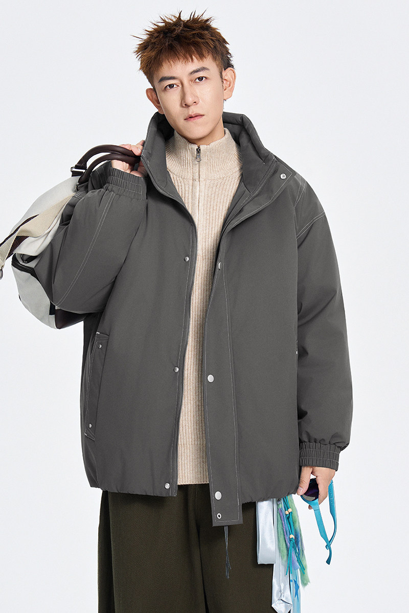 冬季百搭保暖潮牌休闲棉服外套立领宽松棉衣A321-MY8836-P95,男装棉衣,电商A321