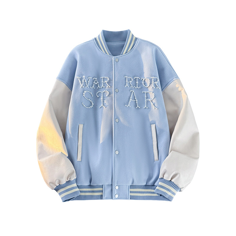 春秋刺绣PU棒球服外套男女休闲夹克A321-J9952-P90,男装夹克,电商A321