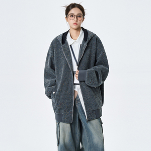 春秋男女宽松百搭休闲外套针织上衣A321-J7978-P90图片