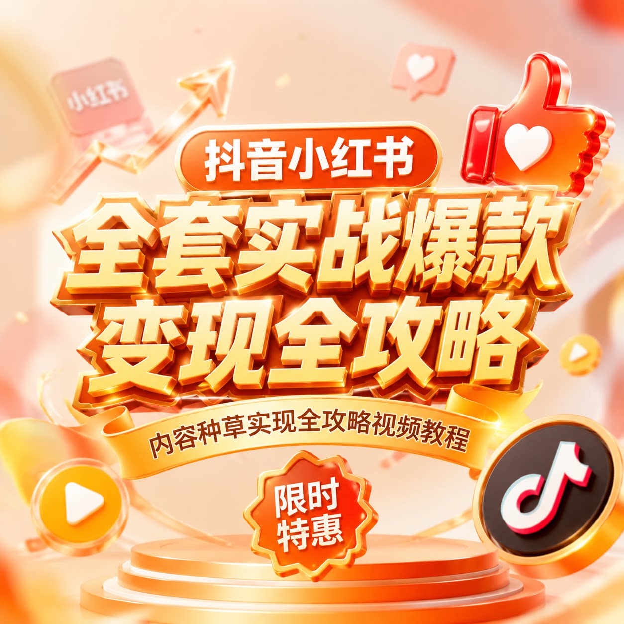 2026自媒体抖音小红书零基础爆款短视频内容种草变现全攻略教程