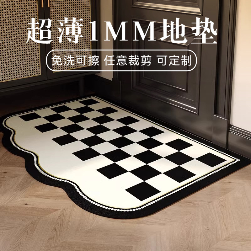 超薄1mm地垫皮革入户门垫大门口不卡门门垫门厅玄关防水防滑脚垫,居家布艺,入户地垫,淘宝优惠券,粉丝福利购,淘宝优惠卷