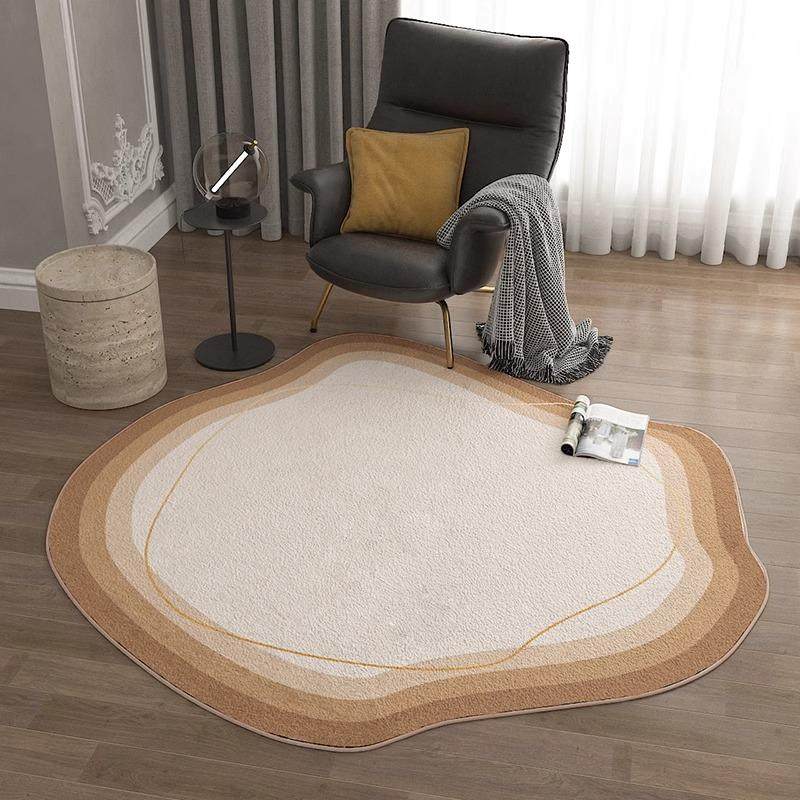 不规则圆形地毯轻奢卧室衣帽间异形毛绒电脑椅地垫客厅沙发茶几毯,居家布艺,地毯,淘宝优惠券,粉丝福利购,淘宝优惠卷