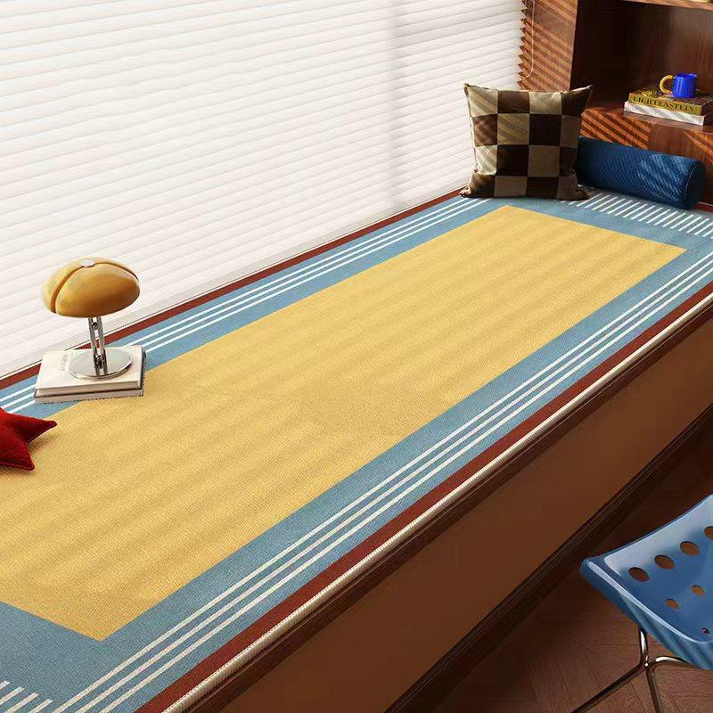 2025新款黄色多巴胺家用飘窗垫窗台毯轻奢高级耐磨防滑免洗可擦垫,居家布艺,飘窗垫,淘宝优惠券,粉丝福利购,淘宝优惠卷