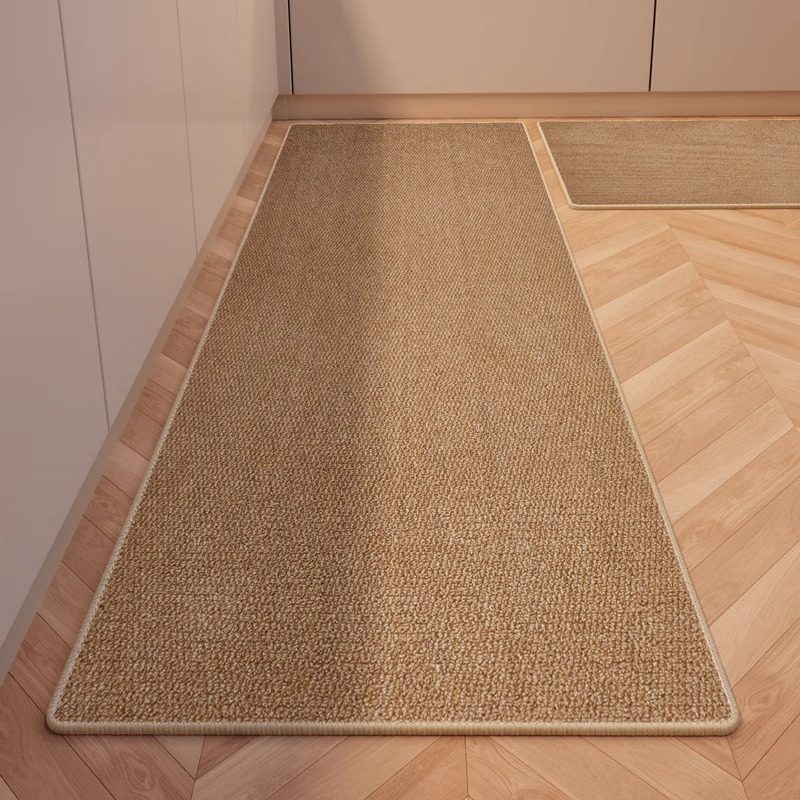 厨房地垫2025新款防滑防油家用耐脏防水脚垫子吸油仿剑麻长条地毯,居家布艺,厨房地垫,淘宝优惠券,粉丝福利购,淘宝优惠卷