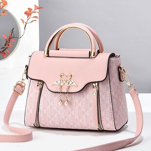 真皮质感女士包新款ins风轻奢时尚手提包爆款森系轻便单肩斜挎包