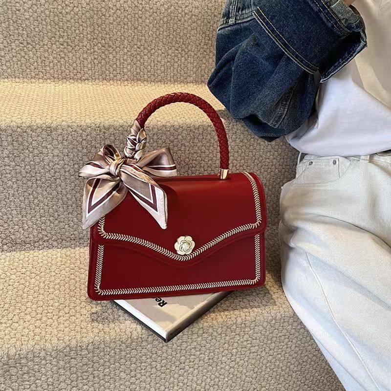 红色婚包手提包2025新款包包高级大容量时尚单肩斜挎小方包新娘包,箱包皮具/热销女包/男包,腋下包,淘宝优惠券,粉丝福利购,淘宝优惠卷