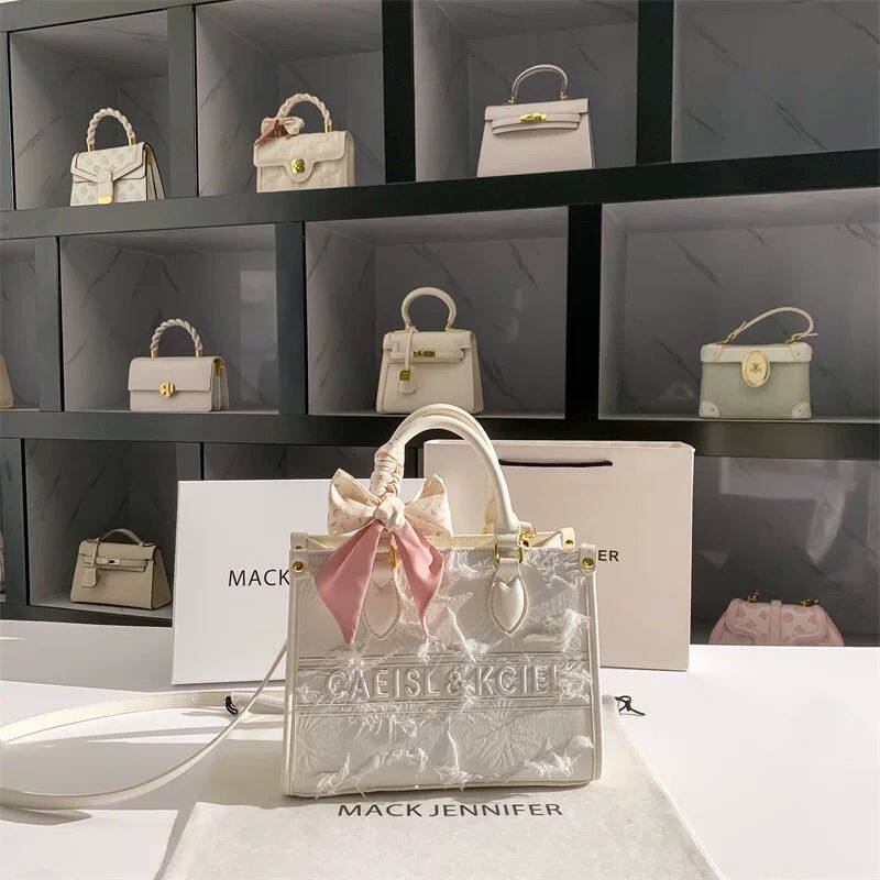 女包小众原创流苏蝴蝶结托特包包女2025新款高级感百搭手提斜挎包