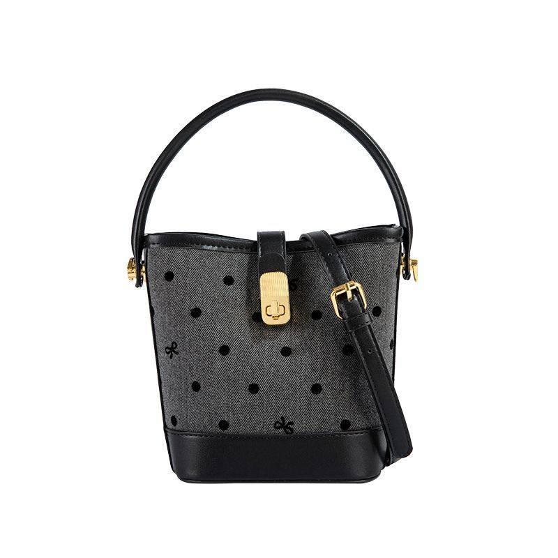 CertainKing小众波点水桶包包女式2025春夏新款单肩包斜挎包女包,箱包皮具/热销女包/男包,水桶包,淘宝优惠券,粉丝福利购,淘宝优惠卷