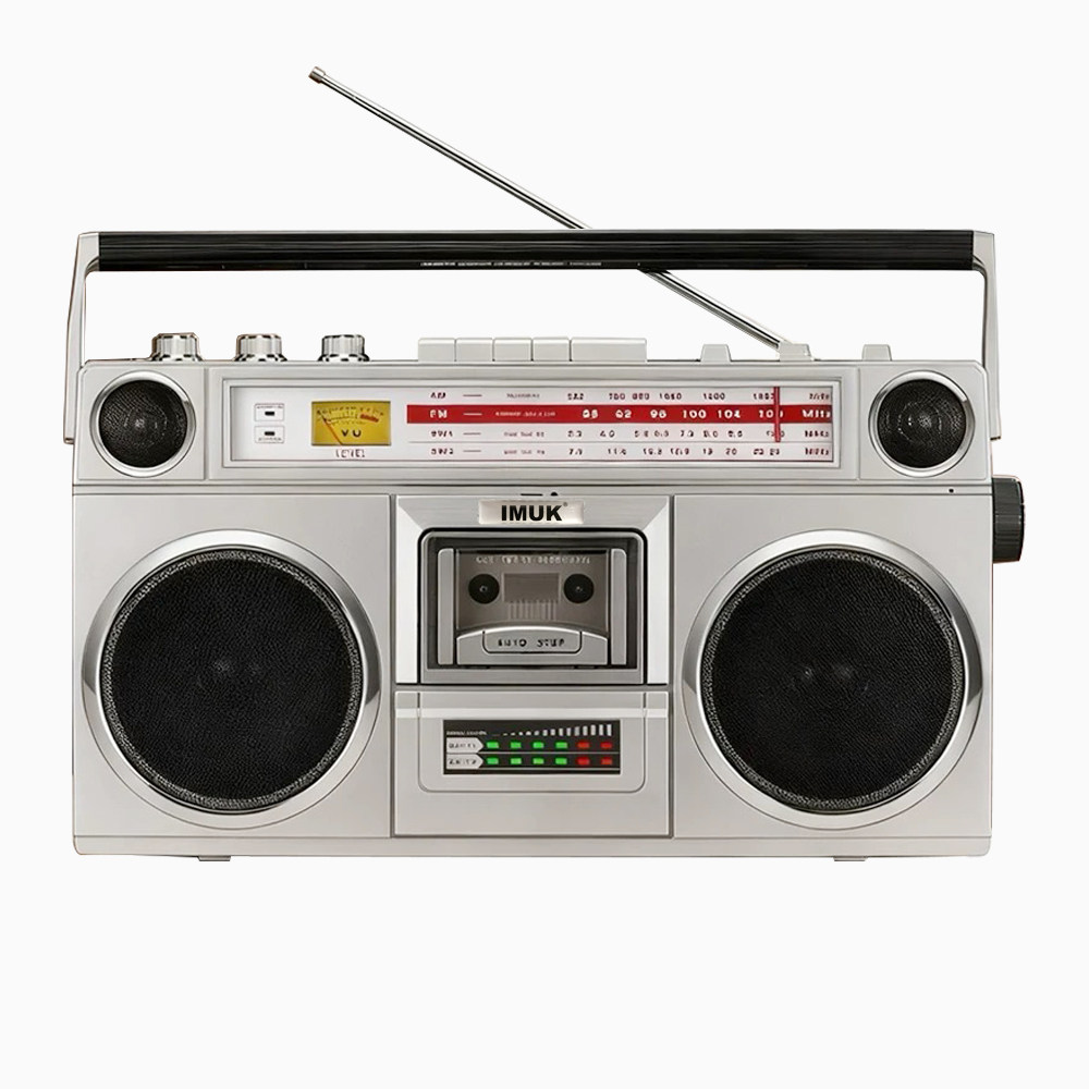 IMUK立体声复古磁带机80年代老式录音机U盘TF插卡蓝牙音箱收音机