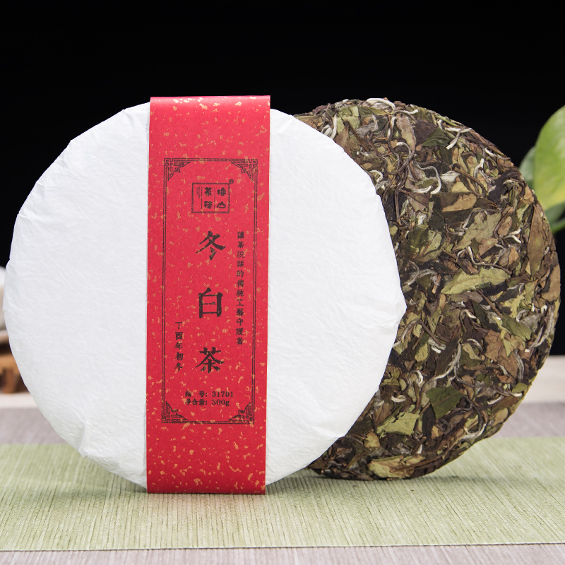 （31701饼）福鼎白茶 2017年冬白茶 梅山茶徒白茶饼300g 茶 贡眉 原图主图