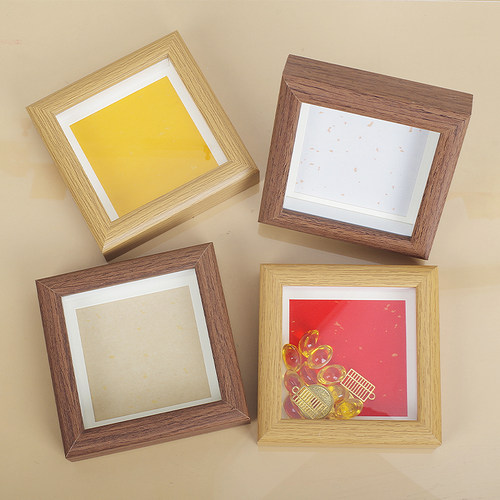 可放茶叶元宝咖啡书法空白纸相框