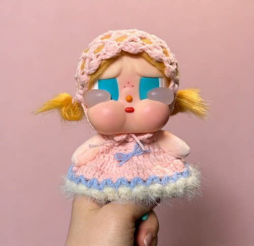 哭娃咕噜咕噜娃衣crybaby vacation度假搪胶玩偶服公仔服裙子着替