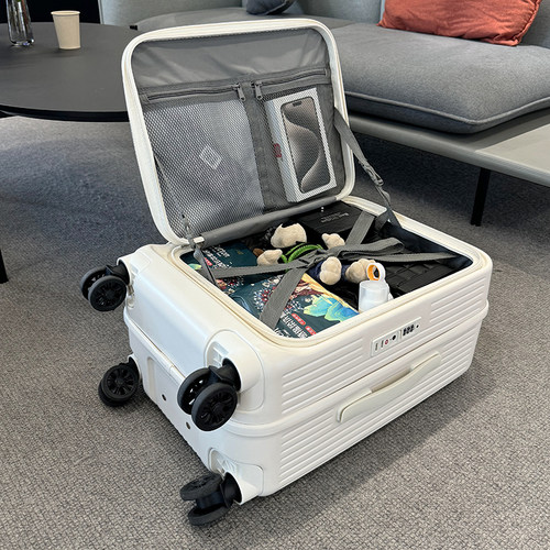 顺丰包邮侧开盖行李箱刹车静音轮