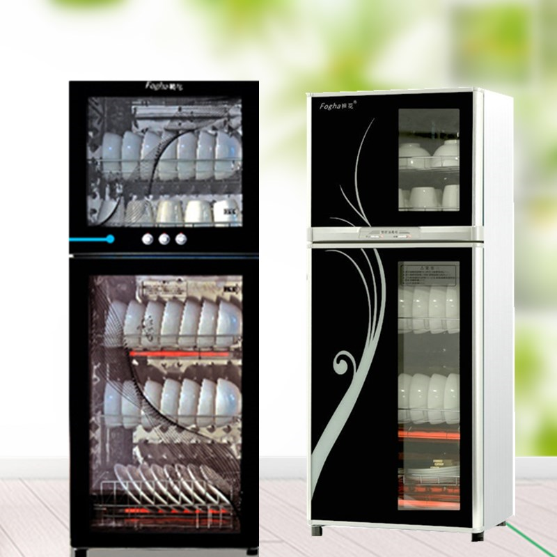 家用商用立式不锈钢双门消毒碗柜