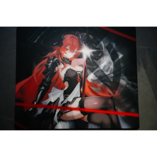 xxn小仙女仙垫荭玻璃鼠标垫斜边倒角电竞游戏三角洲行动瓦洛兰特