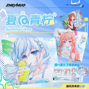 臻火电竞【夏日季】二次元少女fps游戏鼠标垫csgo三角洲无畏契约