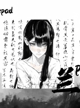 《低敏真正的神》zoepad-兰虹v1鼠标垫 二次元外设国内限量1000张