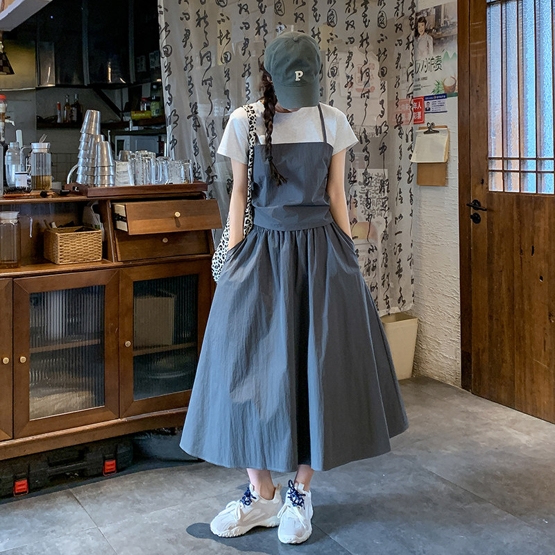 有货夏款新款百搭撞色两件套2C393-5808P145控218,女装套装/套裙,浙宝211