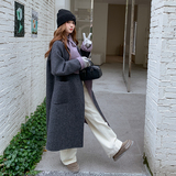 【现货】2025冬款新款双面呢大衣配围巾211-5866P285控398，女装毛呢外套，浙宝211