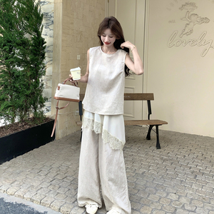 2026夏款新款亚麻套装-2C393-9827P185控298图片