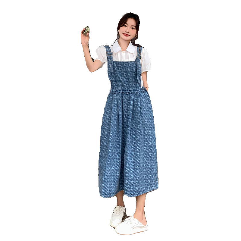 夏款新款牛仔背带裙211-1817P105控158,女装连衣裙,浙宝211
