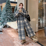 现货新款韩版博主风长款外套-211-1836P195控288，女装毛呢外套，浙宝211