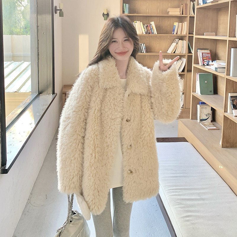 【现货】2025冬款新款皮毛一体211-5857P185控268，女装毛呢外套，浙宝211