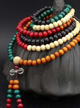 沉香木男女款佛珠手链