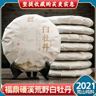 2021福鼎白牡丹老白茶！正宗福建福鼎潘溪好料花香白牡丹茶饼茶叶