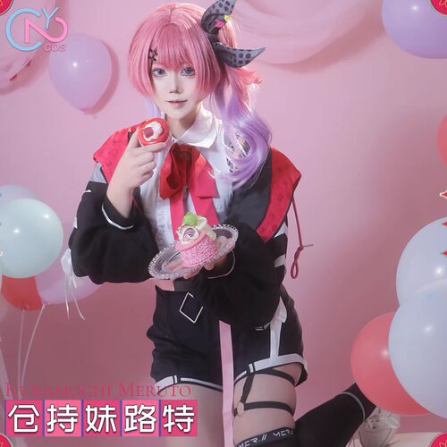 次元二cos动漫服装预售VTuber彩虹社idios仓持妹路特常服女装