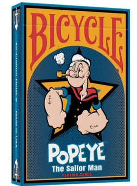 默默纸牌Bicycle Popeye The Sailor美国出品大力水手联名扑克牌