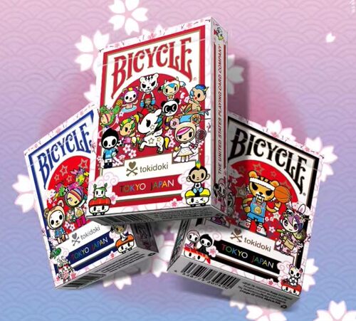 默默纸牌bicycle Tokidoki美国淘奇多奇魔术花切收藏扑克牌卡通