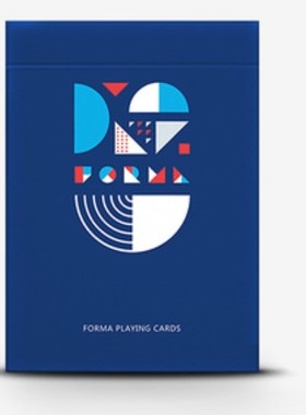 默默纸牌 Forma deck美国进口蓝色紫色大疆御用设计师设计 扑克牌