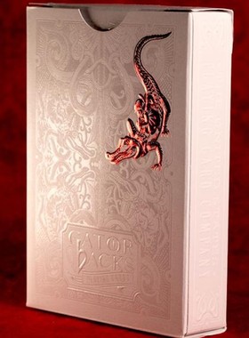 默默纸牌David 美国大卫布莱恩烫金红色短吻鳄自带魔术牌序扑克牌