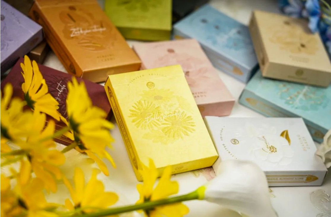 默默纸牌nana出品十二月花语绝版限量收藏花切扑克牌买前联系店主