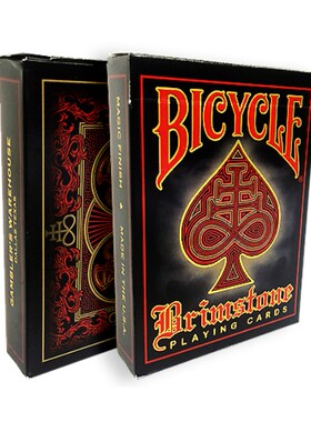 默默纸牌Bicycle Brimstone V1 Deck美国硫磺单车一代收藏款扑克